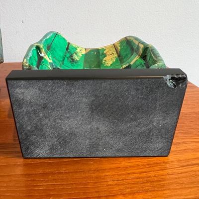 2 Vintage Mayan Tribal Burial Death Masks - Mother of Pearl