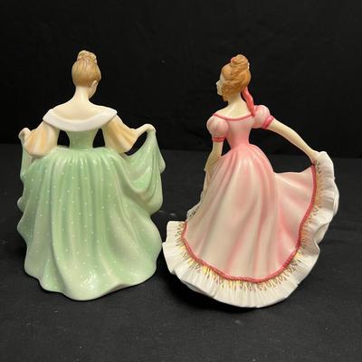 Royal Albert 'Mary' and 'Jessica' Bone China Figurines (DR-RG)