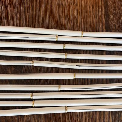 Lot of 10 Adjustable White Curtain Rods