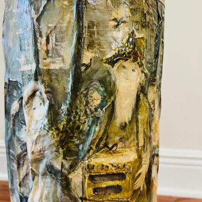 Large 3D Paper Mâché Signed
