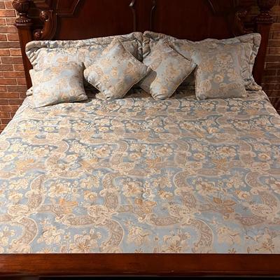 Three Sets of King Size Comforters & Decorative Pillows (B1-DZ)