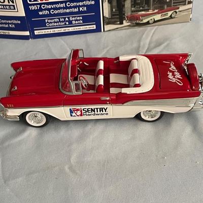 1957 SENTRY HARDWARE CHEVROLET CONVERTIBLE DIE-CAST BANK