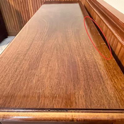 Queen Anne Style Mahogany Side Board/Buffet Table ~*Read Details