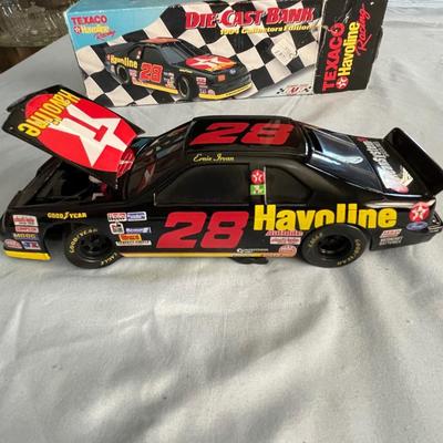 TEXACO 1994 HAVOLINE DIE-CAST RACE CAR BANK