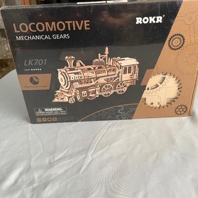 ROKR LOCOMOTIVE MECHANICAL GEAR 3D WOODEN PUZZLE