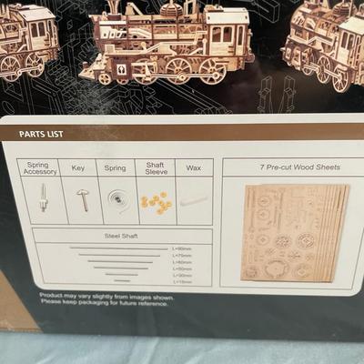 ROKR LOCOMOTIVE MECHANICAL GEAR 3D WOODEN PUZZLE