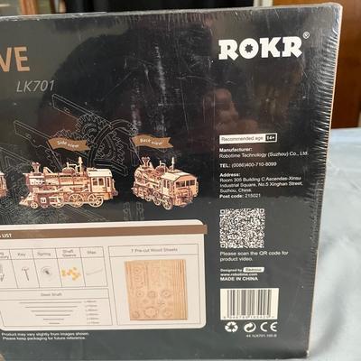 ROKR LOCOMOTIVE MECHANICAL GEAR 3D WOODEN PUZZLE