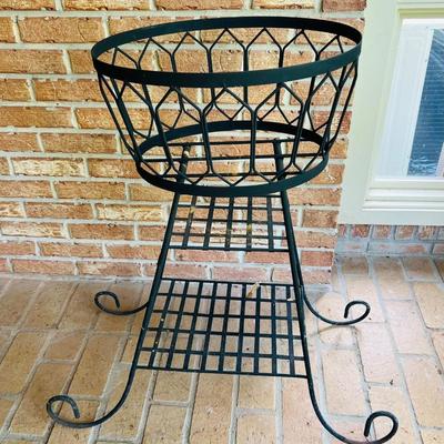 Iron plant stand