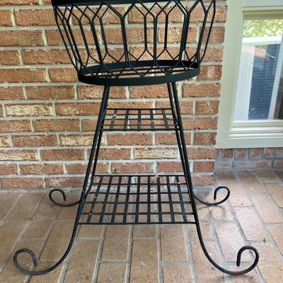 Iron plant stand