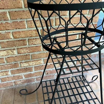 Iron plant stand