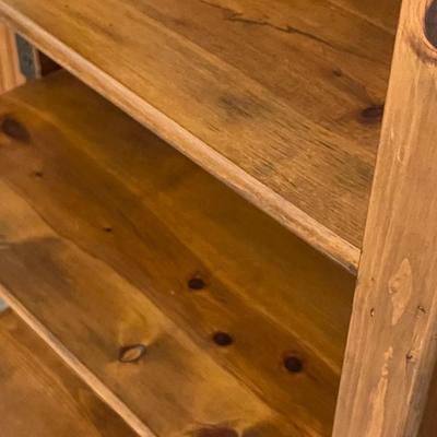 Solid Wood Six (6) Shelf Bookcase