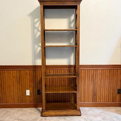 Solid Wood Five (5) Shelf Bookcase