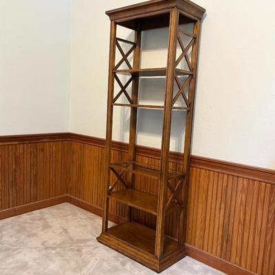Solid Wood Five (5) Shelf Bookcase