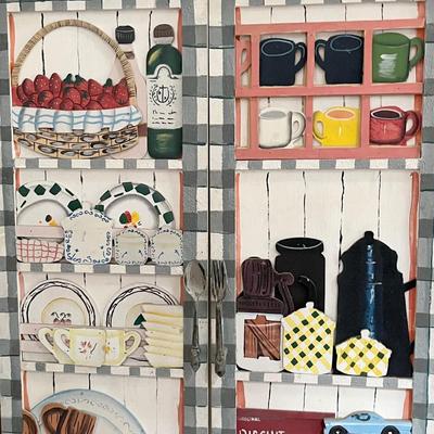 Adorable Wooden Country Eight (8) Compartment Cabinet ~*Read Details