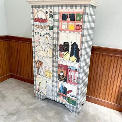 Adorable Wooden Country Eight (8) Compartment Cabinet ~*Read Details