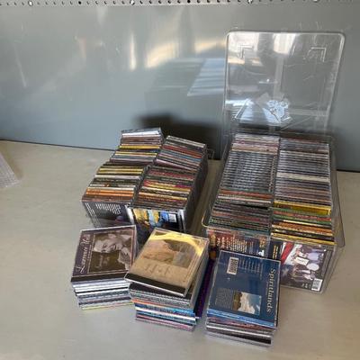 131 - CDs with two plastic bins