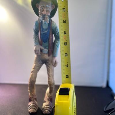 Cowboy Wood Carving
