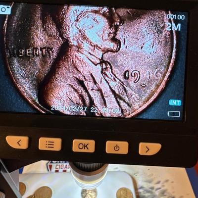 1946 S Penny multiple errors VF