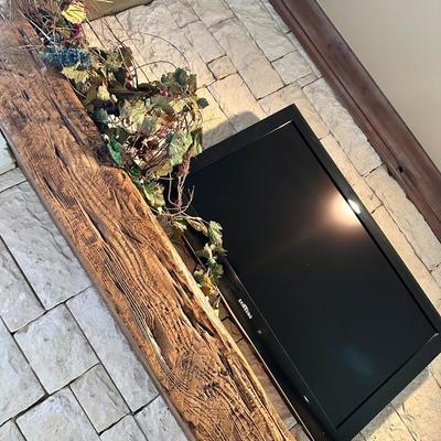 45" Samsung TV and greenery