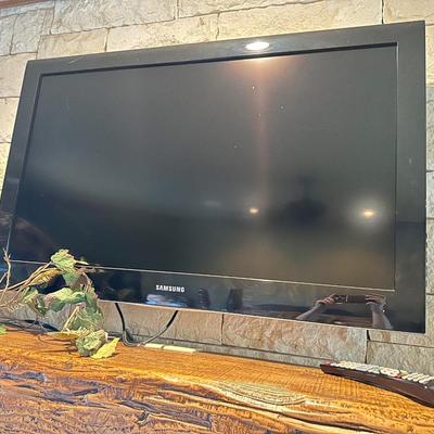 45" Samsung TV and greenery