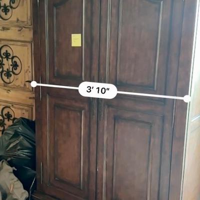 Tall Armoire with 6 drawers and shelves & Rugs