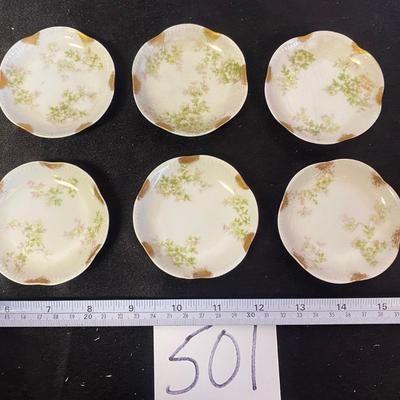 6 Vintage Haviland Limoges Salt Cellars