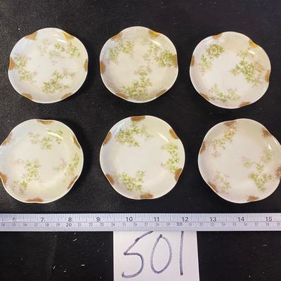 6 Vintage Haviland Limoges Salt Cellars