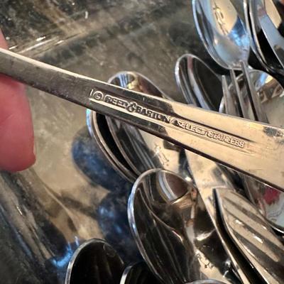 Pasta maker and Reed & Barton stainless utensils