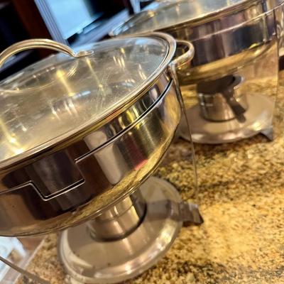 Stainless Steel Sterno warmer set of 2