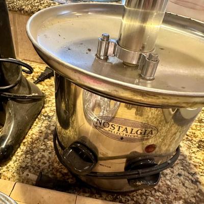 Chocolate fountain and Hamilton Beach shake maker, trivet