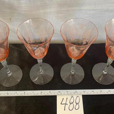 Vintage Fostoria Pink Trojan Depression Glass