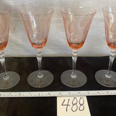 Vintage Fostoria Pink Trojan Depression Glass