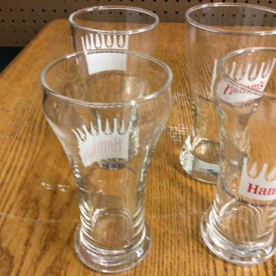 Hamm’s Beer Glasses Lot