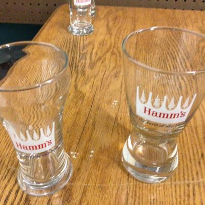 Hamm’s Beer Glasses Lot