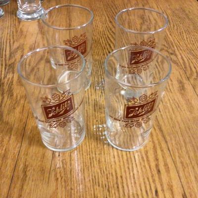 Schlitz Beer Glasses Lot
