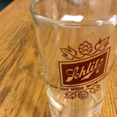 Schlitz Beer Glasses Lot