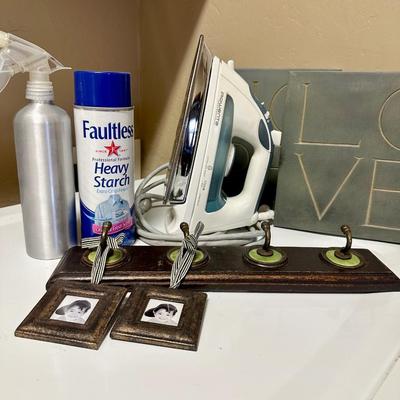 Rowenta iron, starch and hanging accessories (everything in photo included)