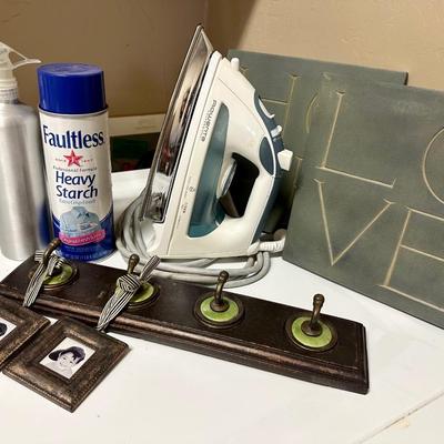 Rowenta iron, starch and hanging accessories (everything in photo included)
