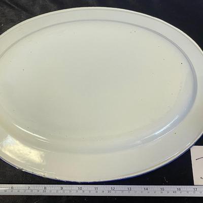 Big Graniteware Enamelware Platter