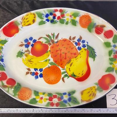 Big Graniteware Enamelware Platter