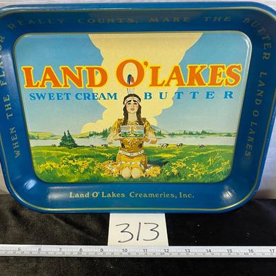 Vintage Land O Lake Tray