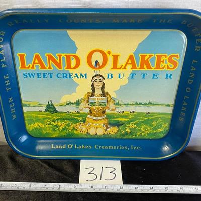 Vintage Land O Lake Tray