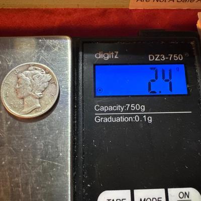 1944 P MERCURY DIME SILVER VF