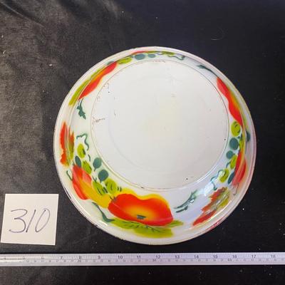 Vintage Graniteware Enamelware Bowl