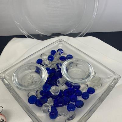 Gallon Glass Beverage Jug, candy dish, table cloth and more!