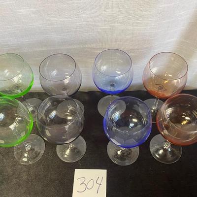 Vintage Balloon Wine Glasses