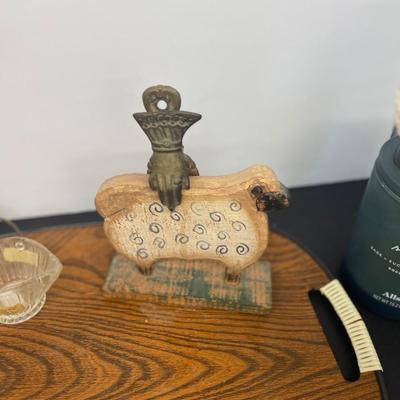 A Bit Sheepish! With a cool Brass Iron Hand Clip, Brass Bells, Relaxing Candle and More