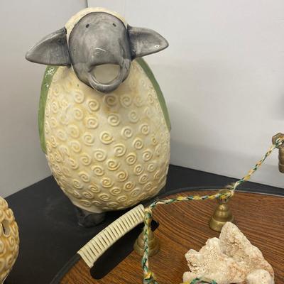 A Bit Sheepish! With a cool Brass Iron Hand Clip, Brass Bells, Relaxing Candle and More