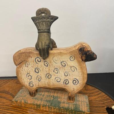 A Bit Sheepish! With a cool Brass Iron Hand Clip, Brass Bells, Relaxing Candle and More