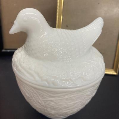 AVON Finch Covered Dish and Other Home Decor